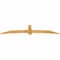 Ekena Millwork Bellingham Rough Sawn Timber Gable Bracket, Western Red Cedar, 108"W x 22"H x 2"D x 6"F, 5/12 Pitch GBW108X22X0206BEL00RWR - alternate 4
